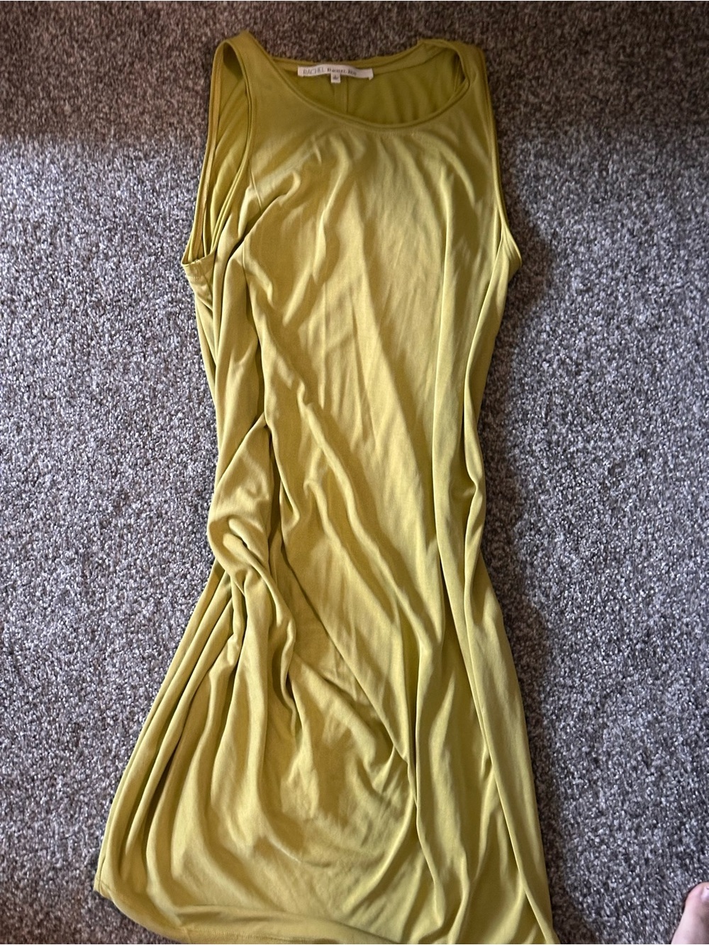 Yellow Sleeveless Scoop Neck Dress - By: Blank
